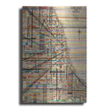 Luxe Metal Art 'Modern Map of Chicago' by Nikki Galapon Metal Wall Art