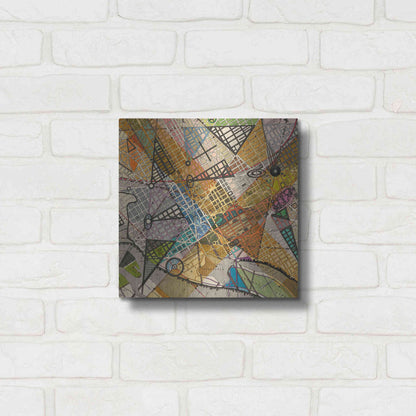 Luxe Metal Art 'Modern Map of D.C.' by Nikki Galapon Metal Wall Art,12x12