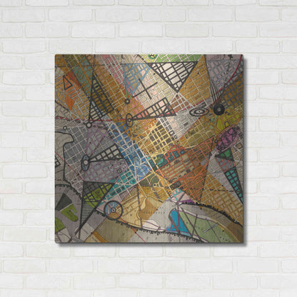 Luxe Metal Art 'Modern Map of D.C.' by Nikki Galapon Metal Wall Art,36x36