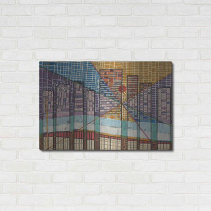 Luxe Metal Art 'Modern Map of Detroit' by Nikki Galapon Metal Wall Art,36x24