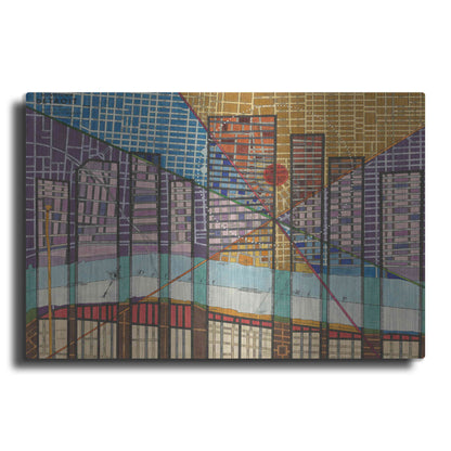 Luxe Metal Art 'Modern Map of Detroit' by Nikki Galapon Metal Wall Art
