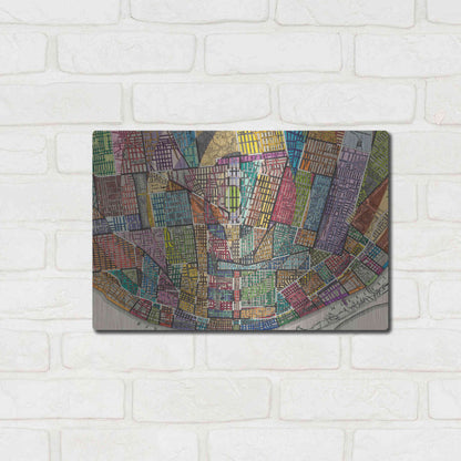 Luxe Metal Art 'Modern Map of St. Louis' by Nikki Galapon Metal Wall Art,16x12