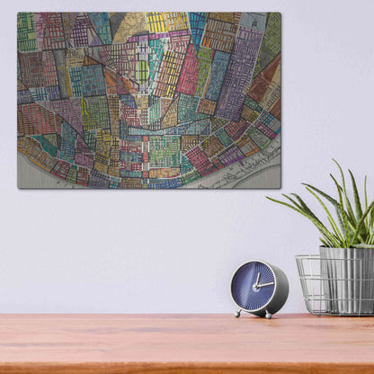 Luxe Metal Art 'Modern Map of St. Louis' by Nikki Galapon Metal Wall Art,16x12
