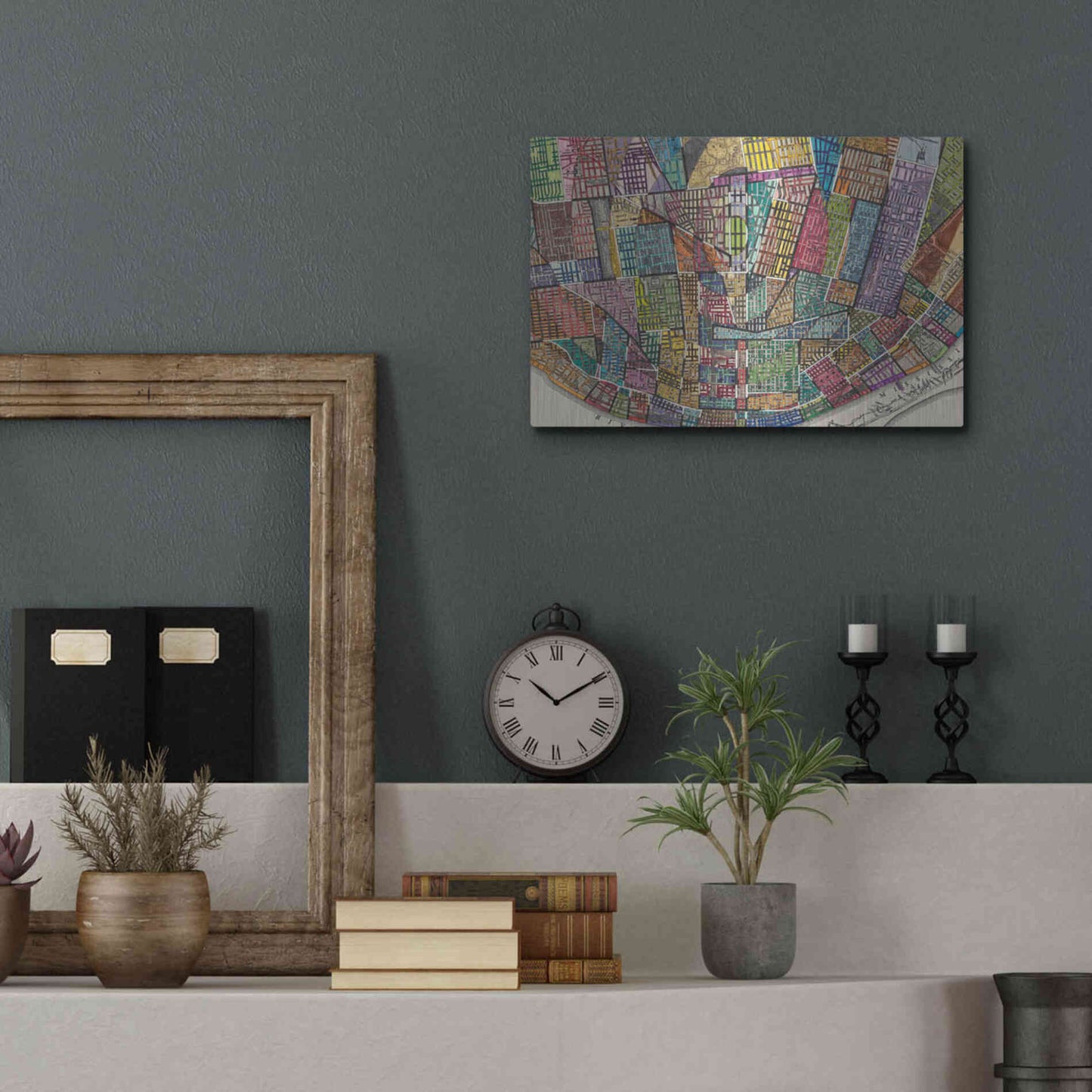 Luxe Metal Art 'Modern Map of St. Louis' by Nikki Galapon Metal Wall Art,16x12