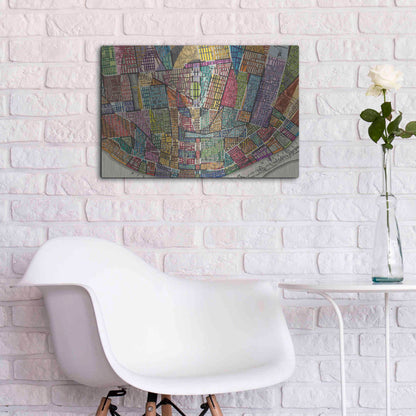 Luxe Metal Art 'Modern Map of St. Louis' by Nikki Galapon Metal Wall Art,24x16