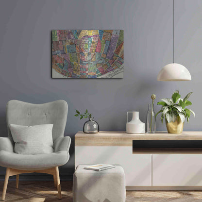 Luxe Metal Art 'Modern Map of St. Louis' by Nikki Galapon Metal Wall Art,24x16