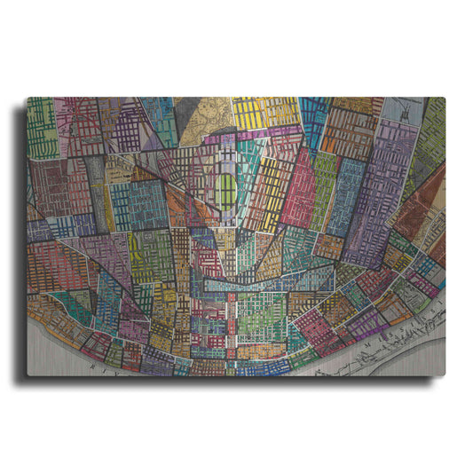 Luxe Metal Art 'Modern Map of St. Louis' by Nikki Galapon Metal Wall Art