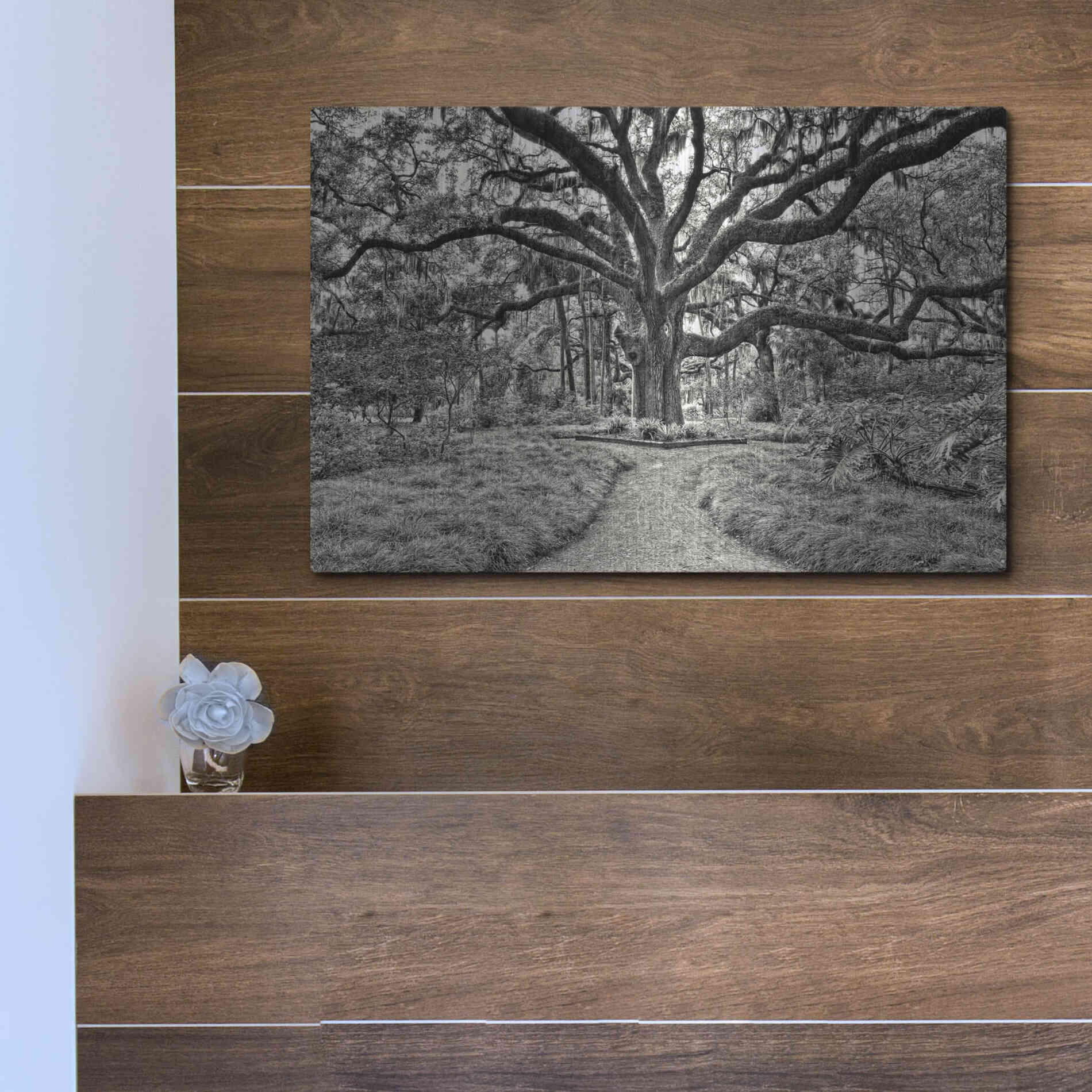 Luxe Metal Art 'Florida Tree' by PH Burchett Metal Wall Art,16x12