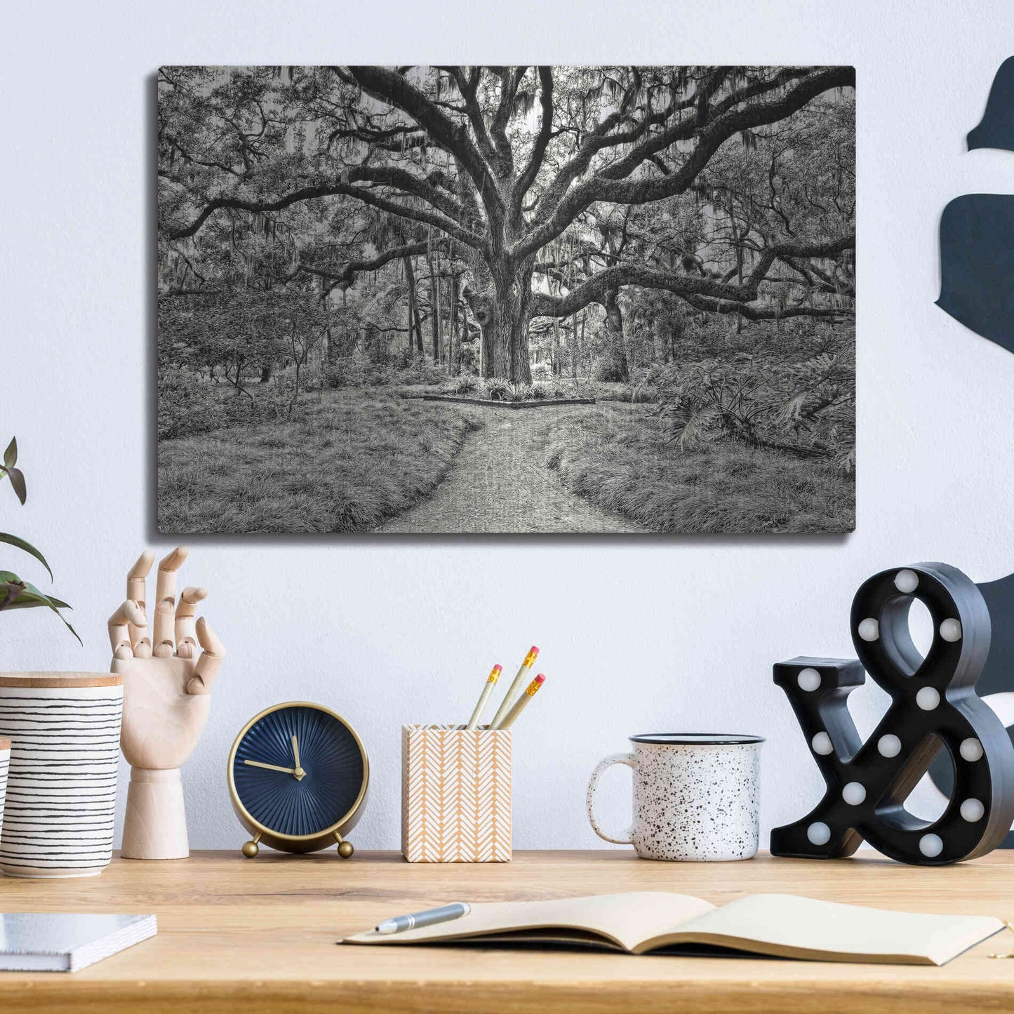 Luxe Metal Art 'Florida Tree' by PH Burchett Metal Wall Art,16x12