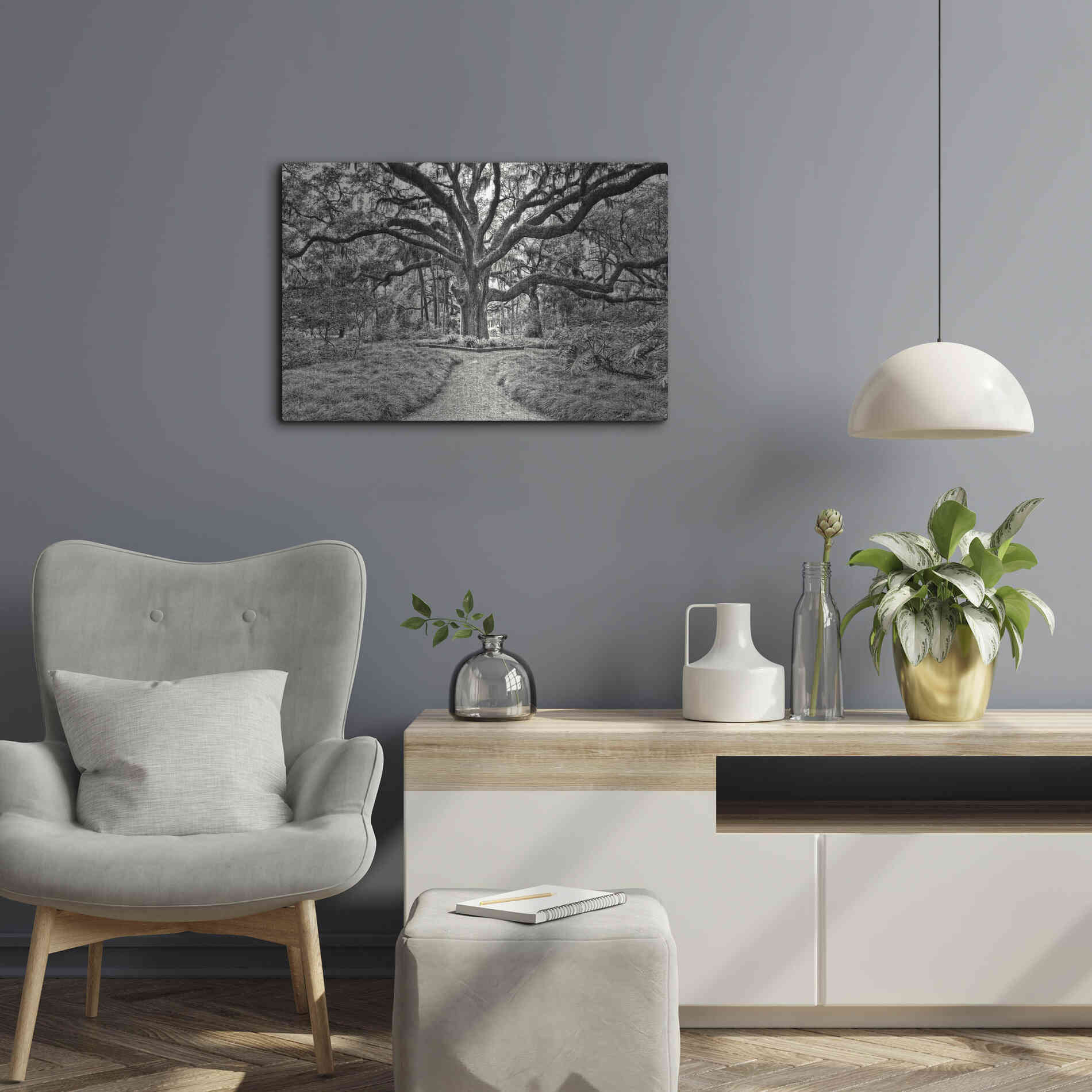 Luxe Metal Art 'Florida Tree' by PH Burchett Metal Wall Art,24x16