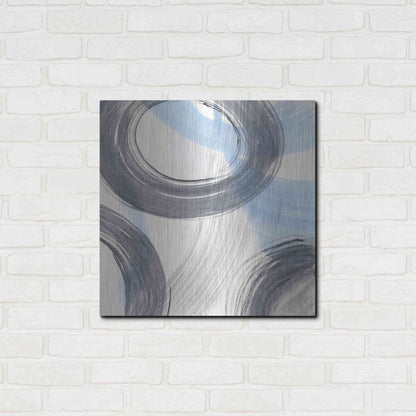 Luxe Metal Art 'Twist and Turns II' by Renee W. Stramel, Metal Wall Art,24x24