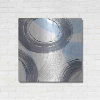 Luxe Metal Art 'Twist and Turns II' by Renee W. Stramel, Metal Wall Art,36x36