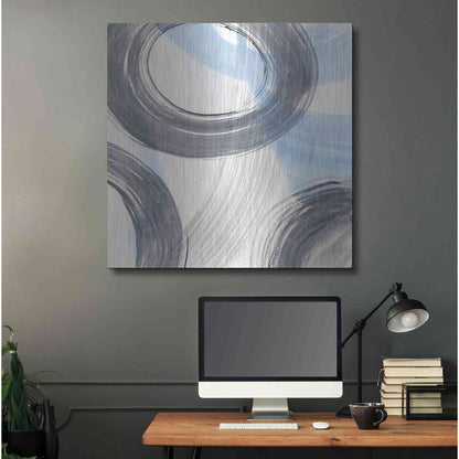 Luxe Metal Art 'Twist and Turns II' by Renee W. Stramel, Metal Wall Art,36x36