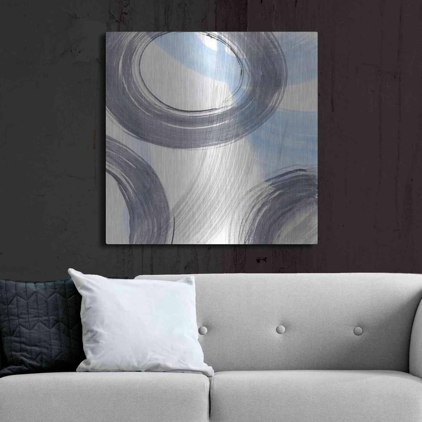 Luxe Metal Art 'Twist and Turns II' by Renee W. Stramel, Metal Wall Art,36x36