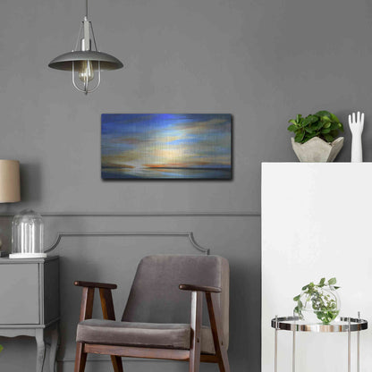 Luxe Metal Art 'April Sky II' by Sheila Finch Metal Wall Art,24x12