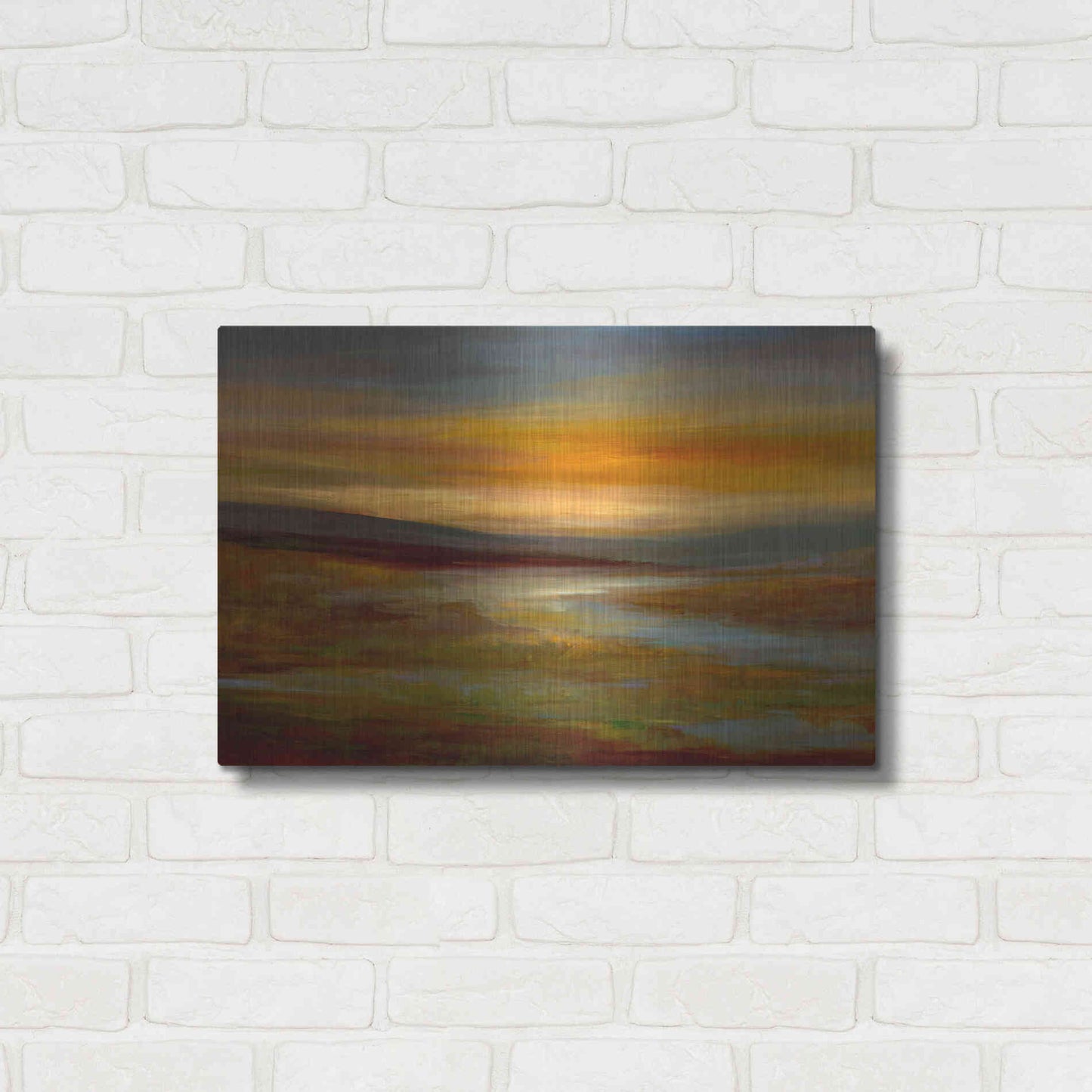 Luxe Metal Art 'Evening Sky' by Sheila Finch Metal Wall Art,24x16