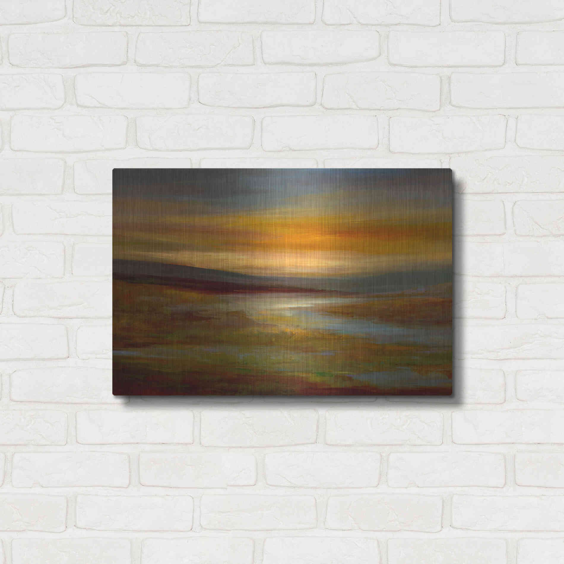 Luxe Metal Art 'Evening Sky' by Sheila Finch Metal Wall Art,24x16