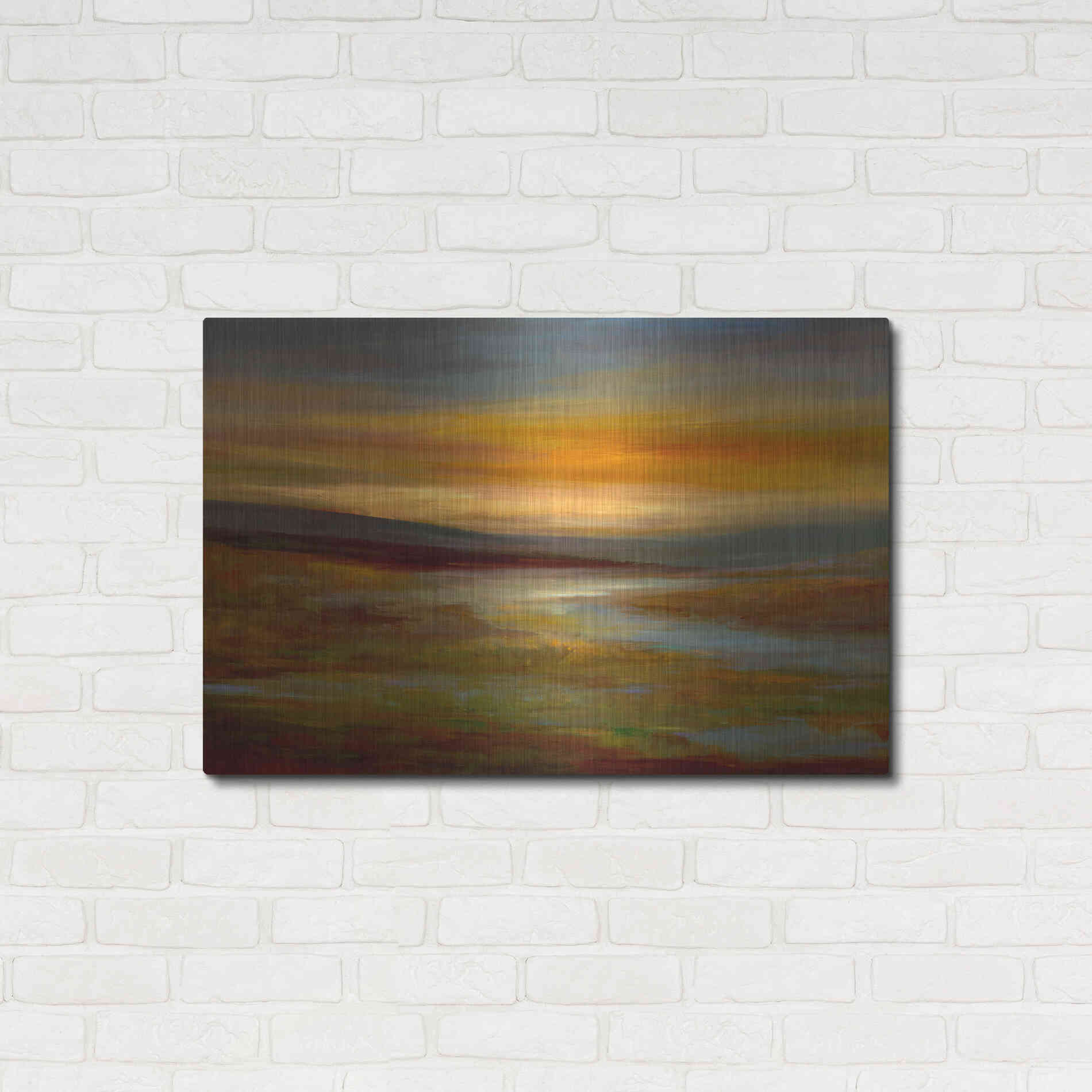 Luxe Metal Art 'Evening Sky' by Sheila Finch Metal Wall Art,36x24