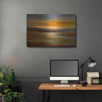 Luxe Metal Art 'Evening Sky' by Sheila Finch Metal Wall Art,36x24
