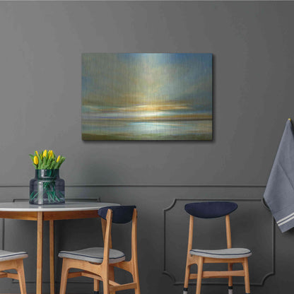 Luxe Metal Art 'Light on the Dunes' by Sheila Finch Metal Wall Art,36x24