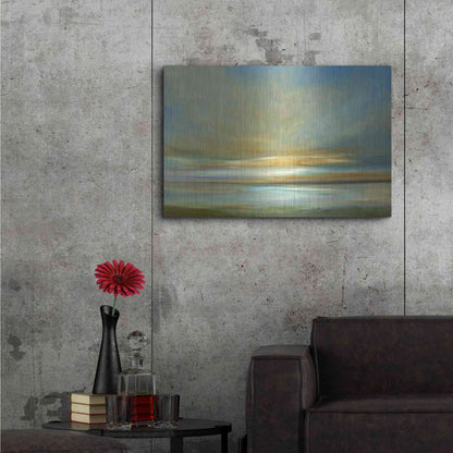 Luxe Metal Art 'Light on the Dunes' by Sheila Finch Metal Wall Art,36x24