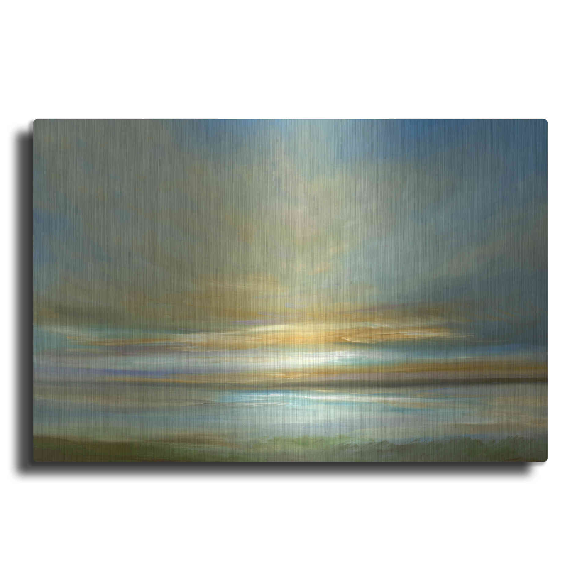 Luxe Metal Art 'Light on the Dunes' by Sheila Finch Metal Wall Art