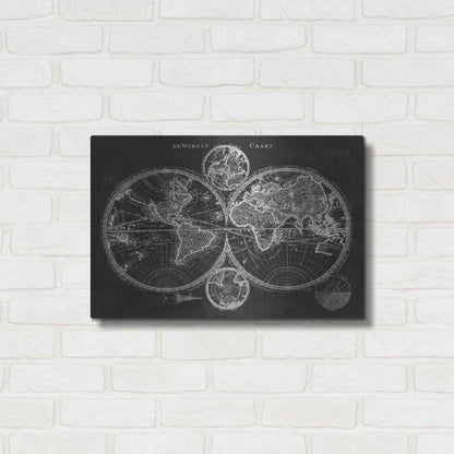 Luxe Metal Art 'Charcoal World Map' by Studio W Metal Wall Art,24x16