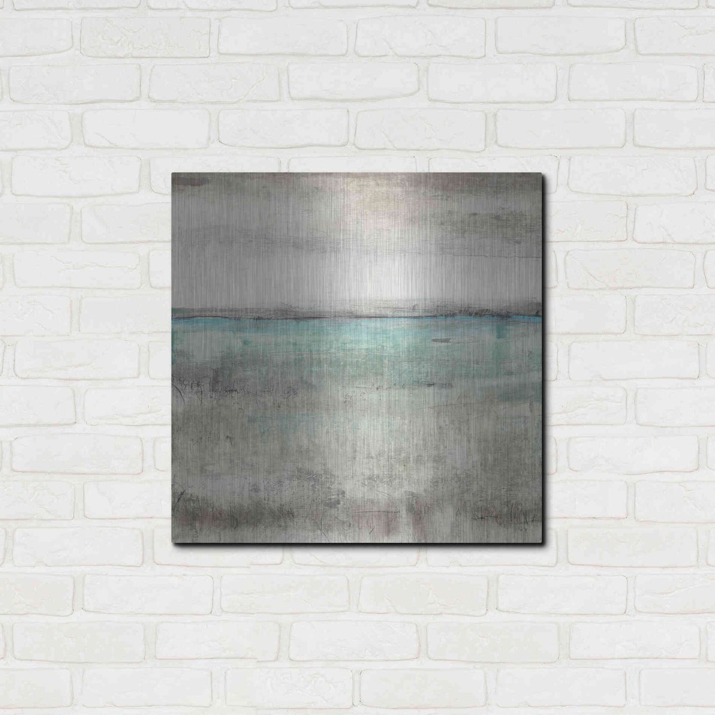 Luxe Metal Art 'Aqua Horizon II' by Tim O'Toole Metal Wall Art,24x24