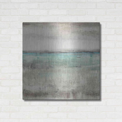 Luxe Metal Art 'Aqua Horizon II' by Tim O'Toole Metal Wall Art,36x36