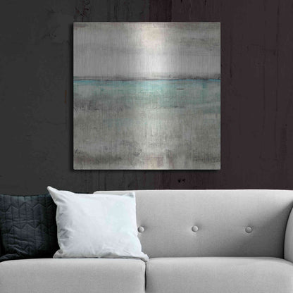Luxe Metal Art 'Aqua Horizon II' by Tim O'Toole Metal Wall Art,36x36