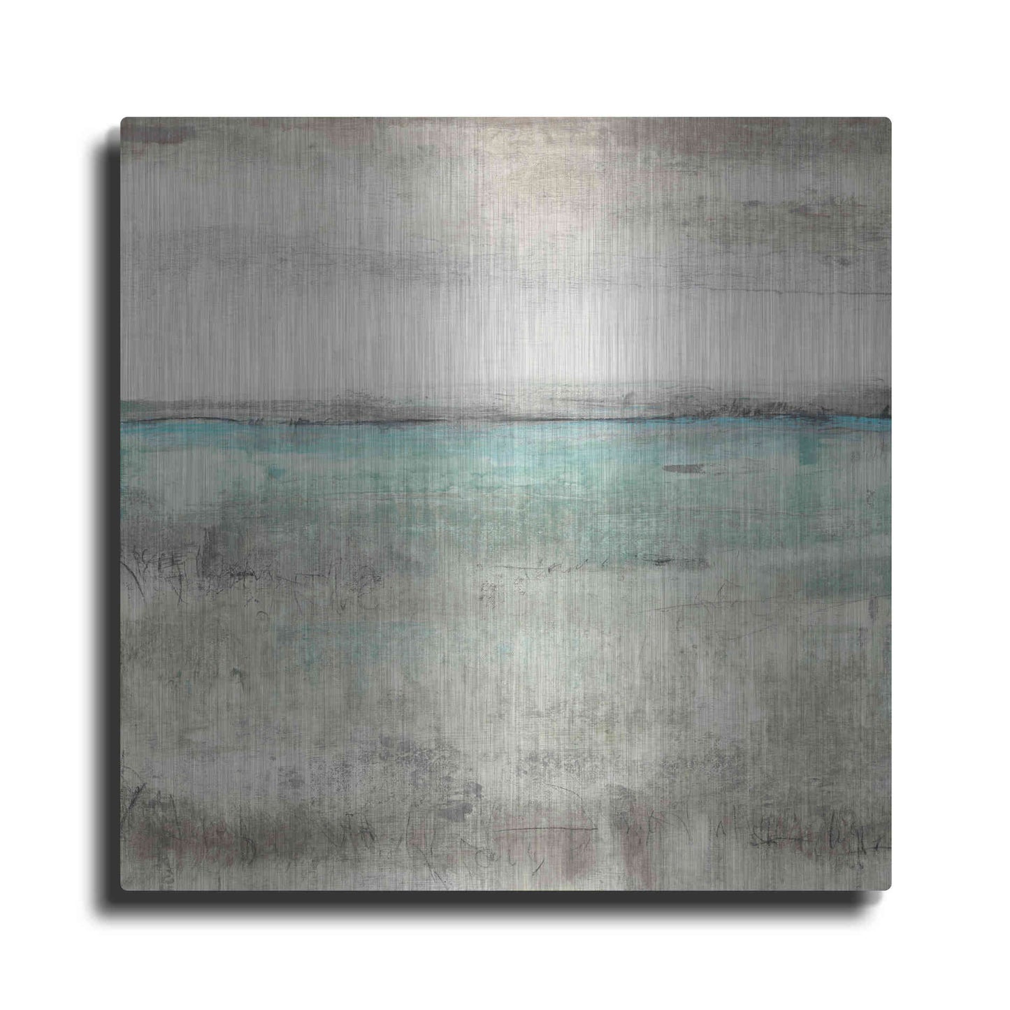 Luxe Metal Art 'Aqua Horizon II' by Tim O'Toole Metal Wall Art