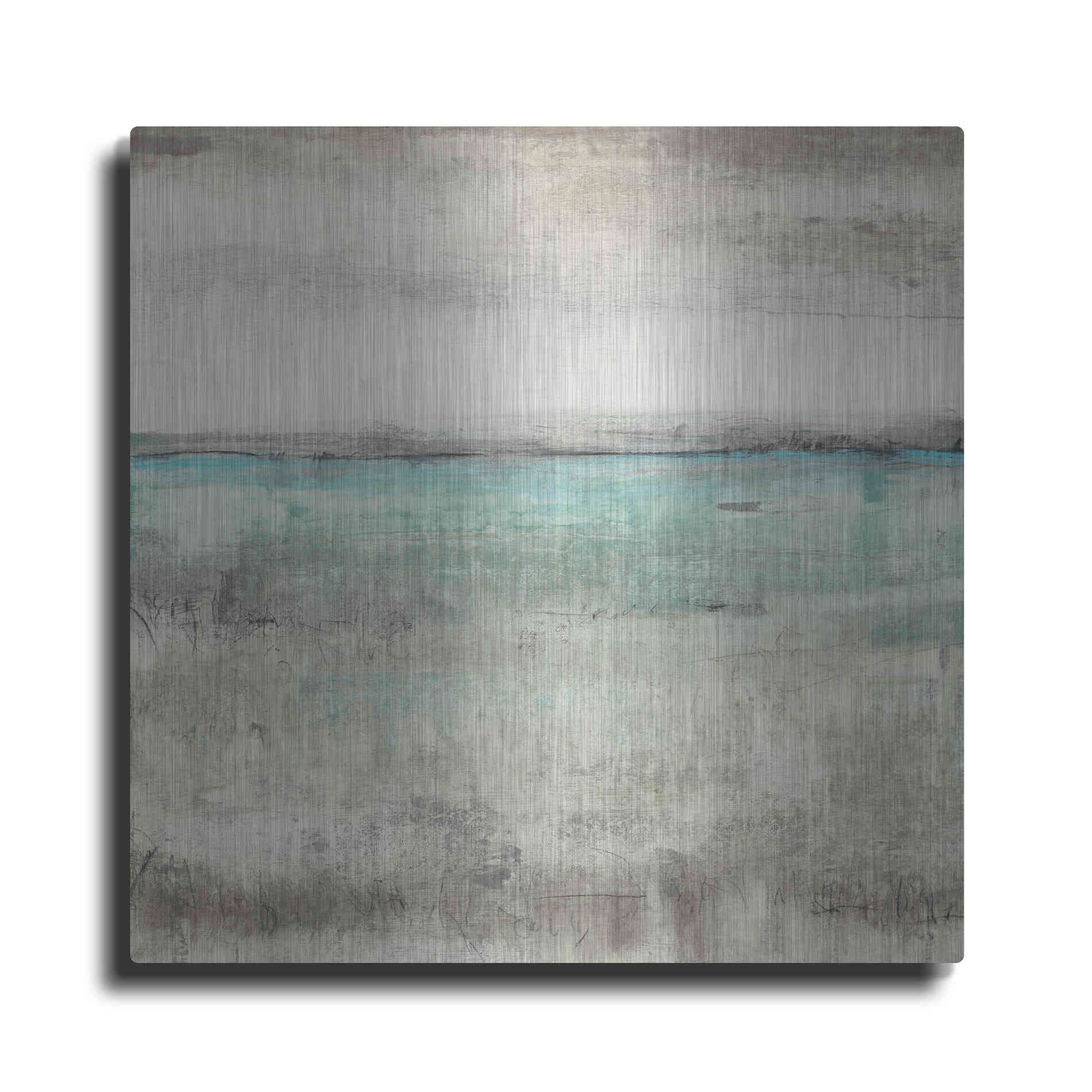 Luxe Metal Art 'Aqua Horizon II' by Tim O'Toole Metal Wall Art