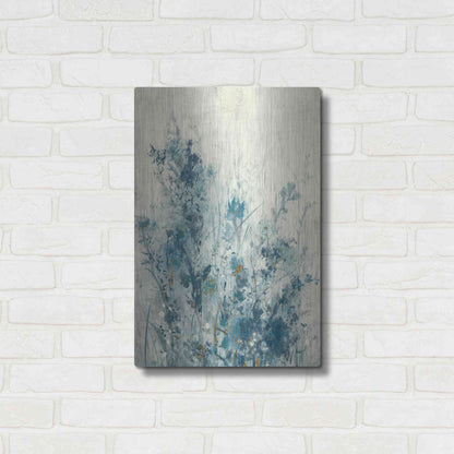 Luxe Metal Art 'Blue Spring I' by Tim O'Toole Metal Wall Art,16x24