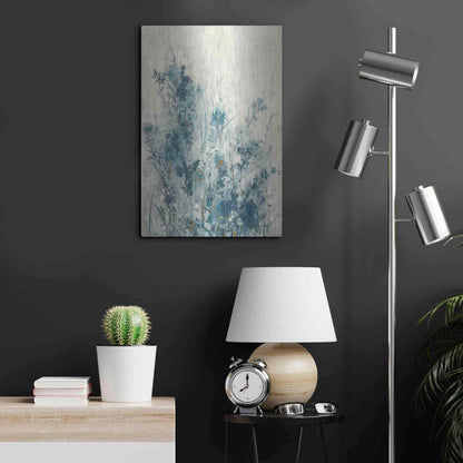 Luxe Metal Art 'Blue Spring I' by Tim O'Toole Metal Wall Art,16x24