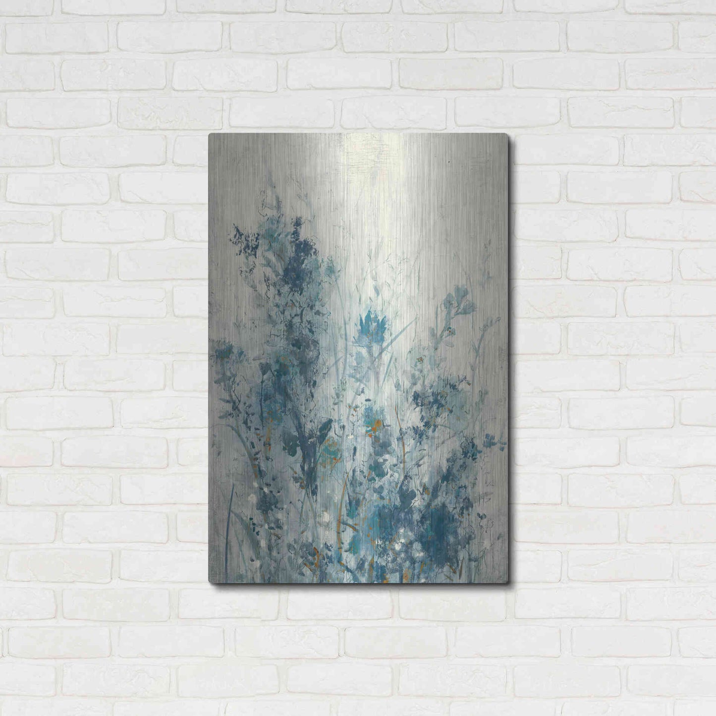Luxe Metal Art 'Blue Spring I' by Tim O'Toole Metal Wall Art,24x36