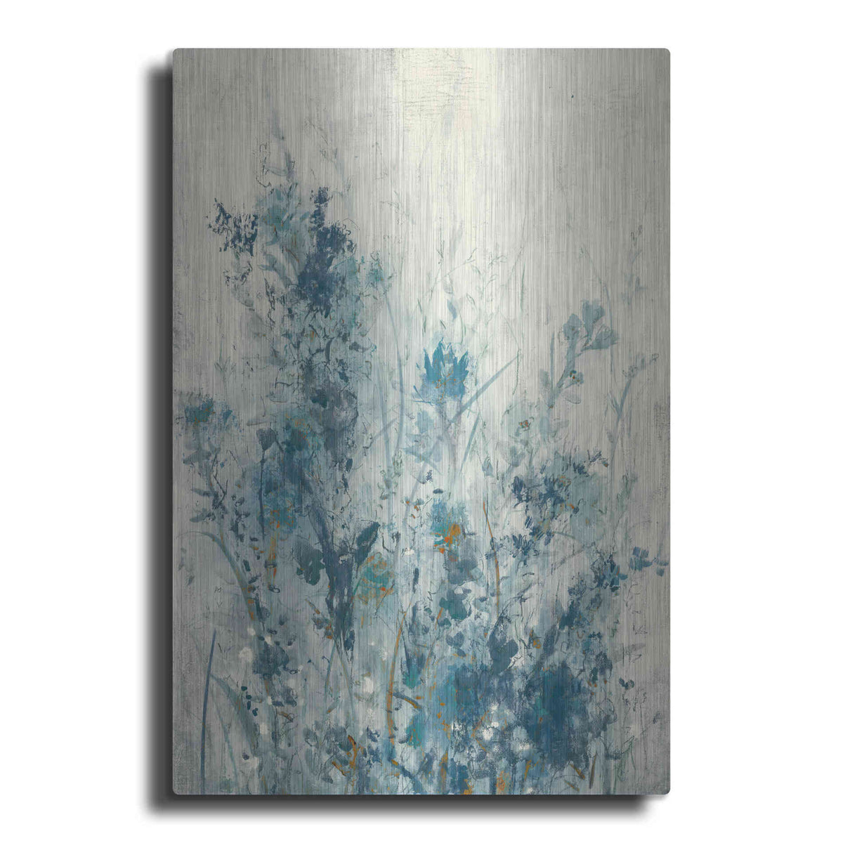 Luxe Metal Art 'Blue Spring I' by Tim O'Toole Metal Wall Art