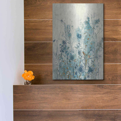 Luxe Metal Art 'Blue Spring II' by Tim O'Toole Metal Wall Art,12x16