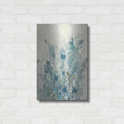 Luxe Metal Art 'Blue Spring II' by Tim O'Toole Metal Wall Art,16x24