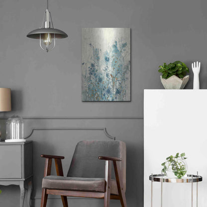 Luxe Metal Art 'Blue Spring II' by Tim O'Toole Metal Wall Art,16x24