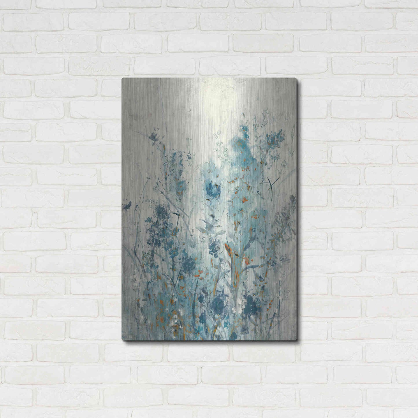Luxe Metal Art 'Blue Spring II' by Tim O'Toole Metal Wall Art,24x36