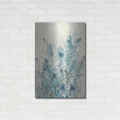 Luxe Metal Art 'Blue Spring II' by Tim O'Toole Metal Wall Art,24x36