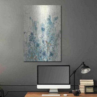 Luxe Metal Art 'Blue Spring II' by Tim O'Toole Metal Wall Art,24x36