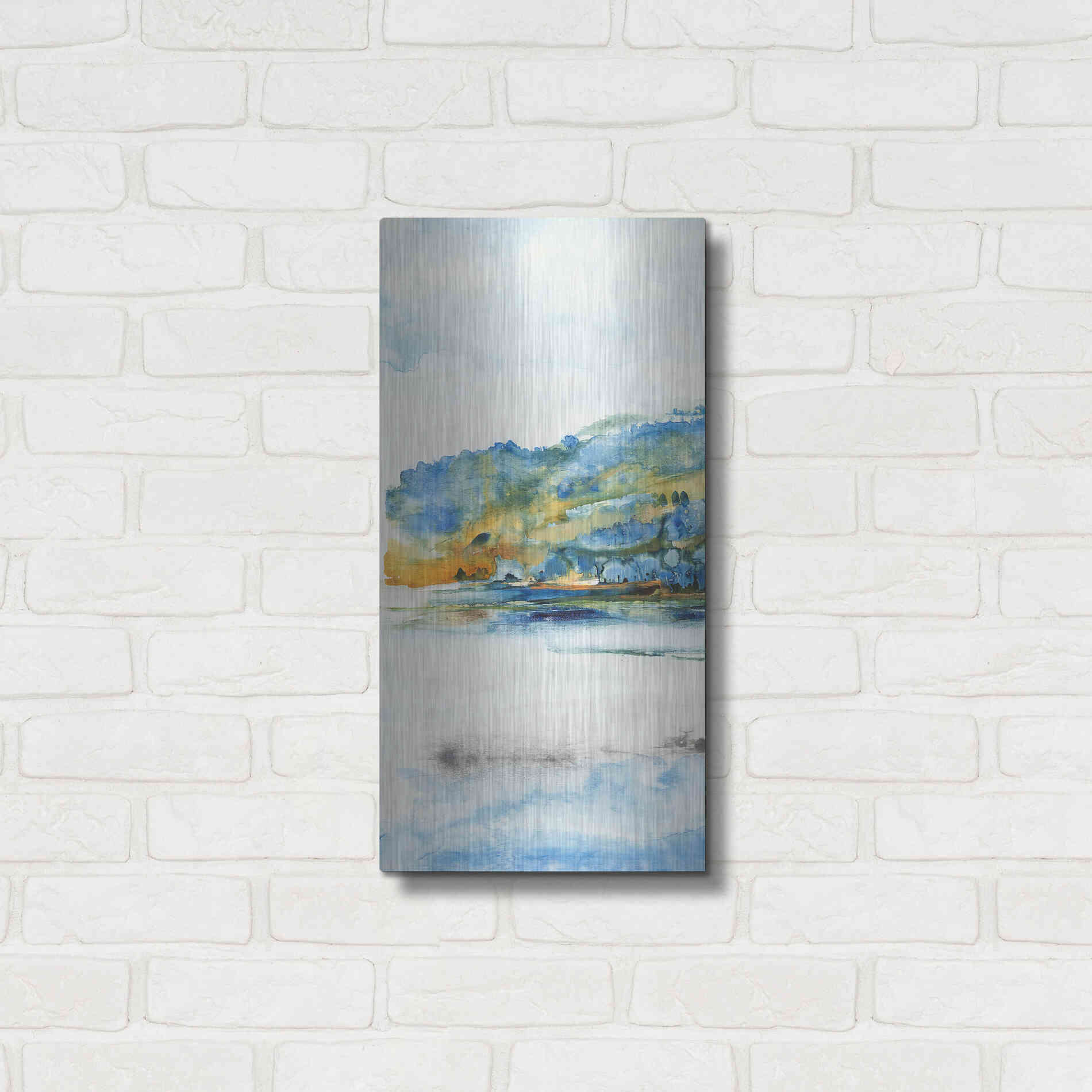 Luxe Metal Art 'Island Mist I' by Tim O'Toole Metal Wall Art,12x24