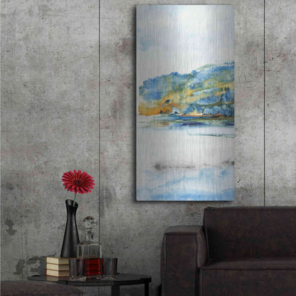 Luxe Metal Art 'Island Mist I' by Tim O'Toole Metal Wall Art,24x48