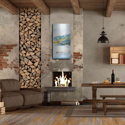 Luxe Metal Art 'Island Mist I' by Tim O'Toole Metal Wall Art,24x48