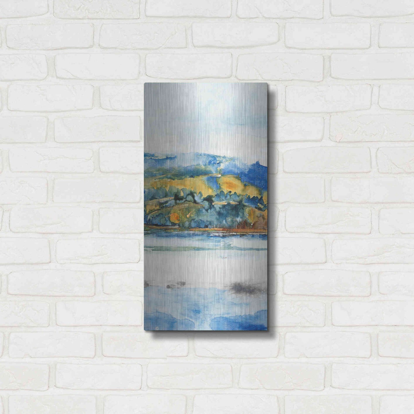 Luxe Metal Art 'Island Mist II' by Tim O'Toole Metal Wall Art,12x24