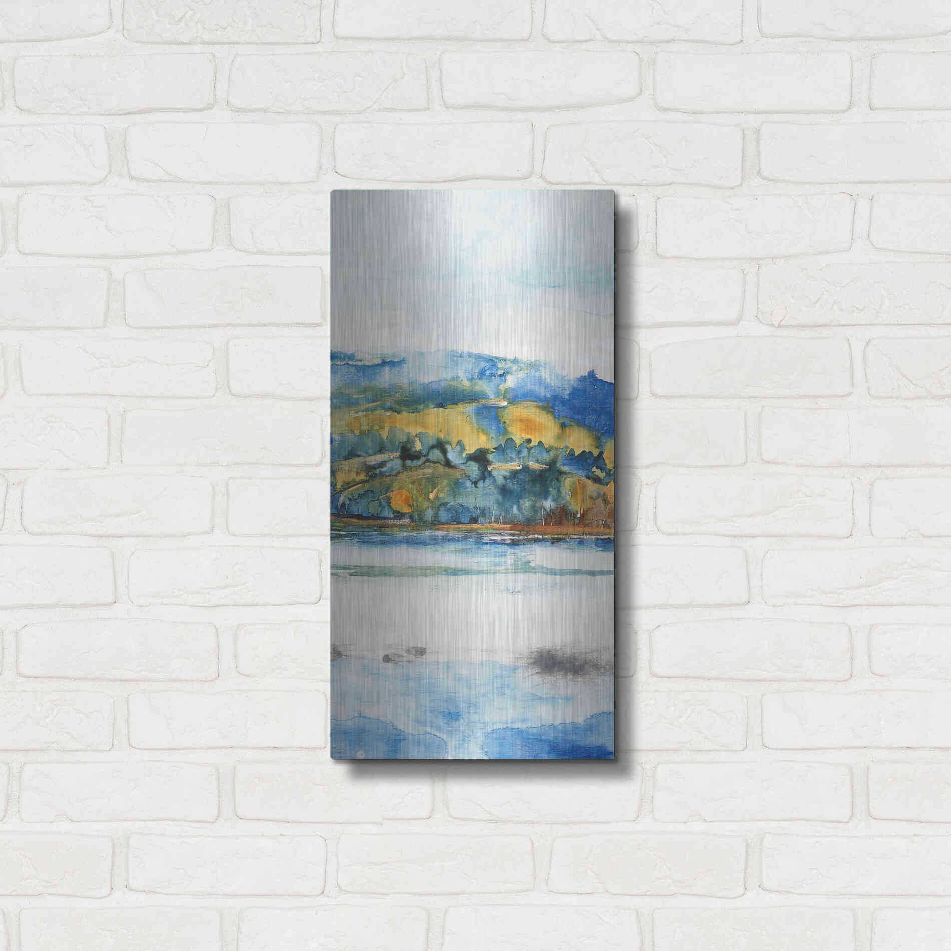 Luxe Metal Art 'Island Mist II' by Tim O'Toole Metal Wall Art,12x24