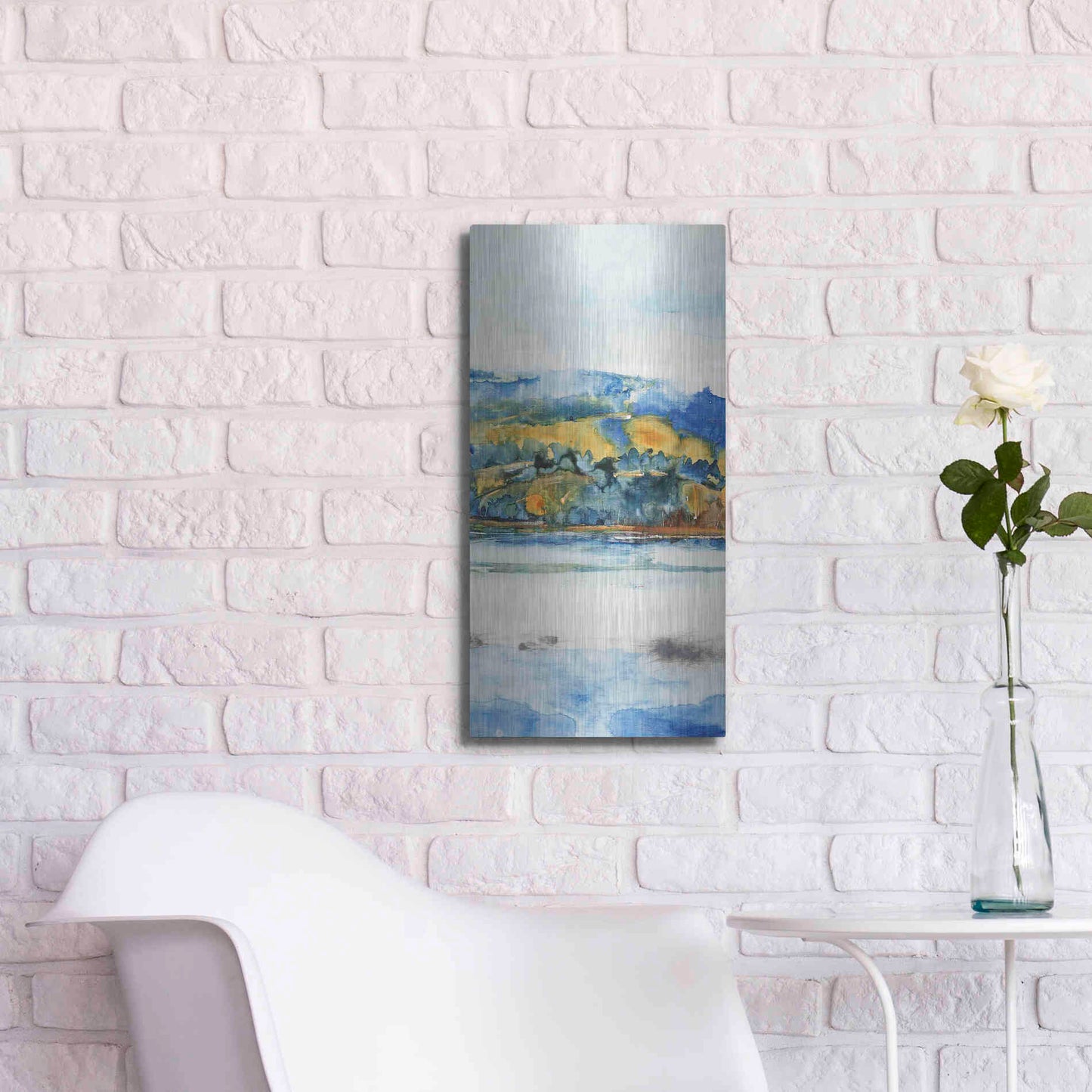 Luxe Metal Art 'Island Mist II' by Tim O'Toole Metal Wall Art,12x24