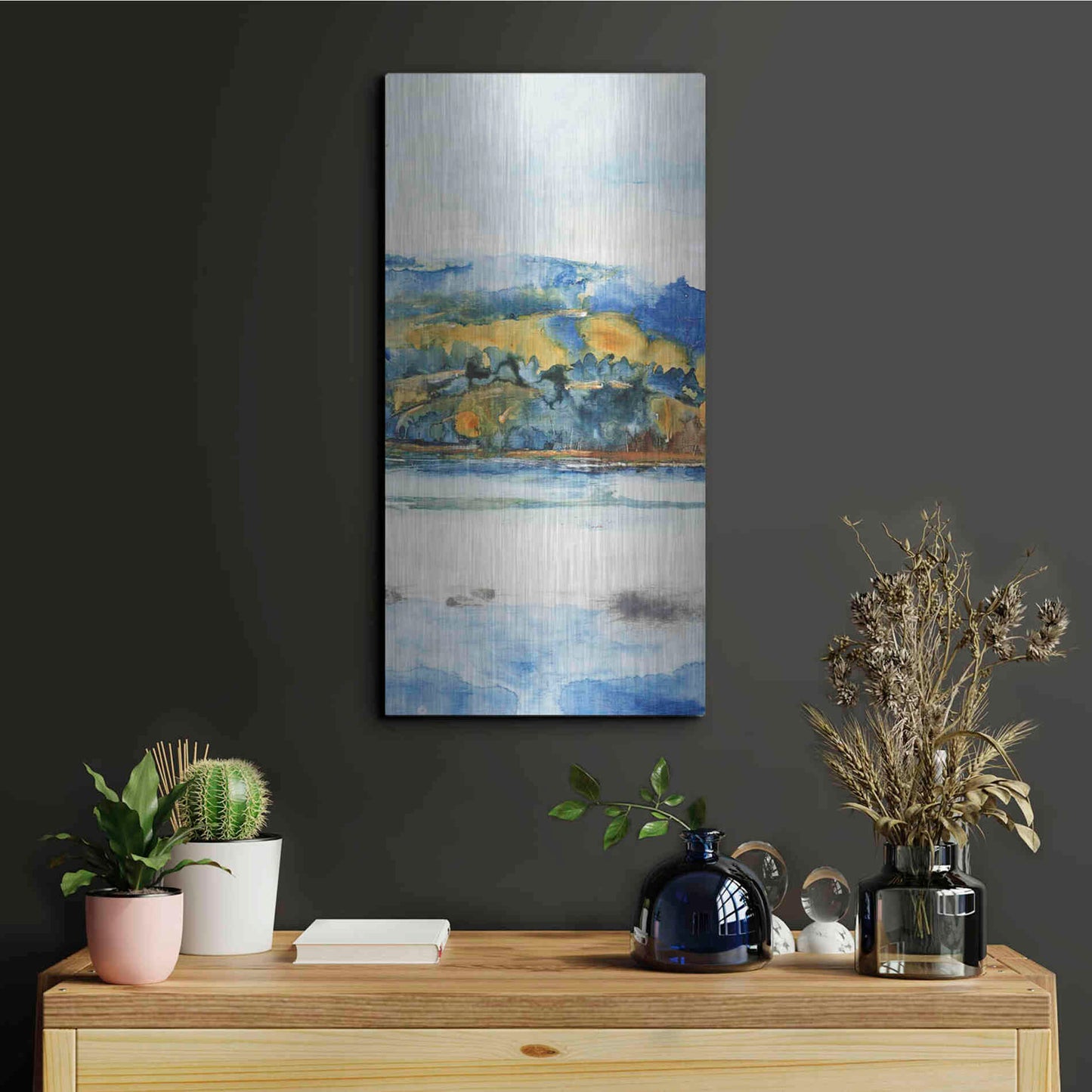 Luxe Metal Art 'Island Mist II' by Tim O'Toole Metal Wall Art,12x24