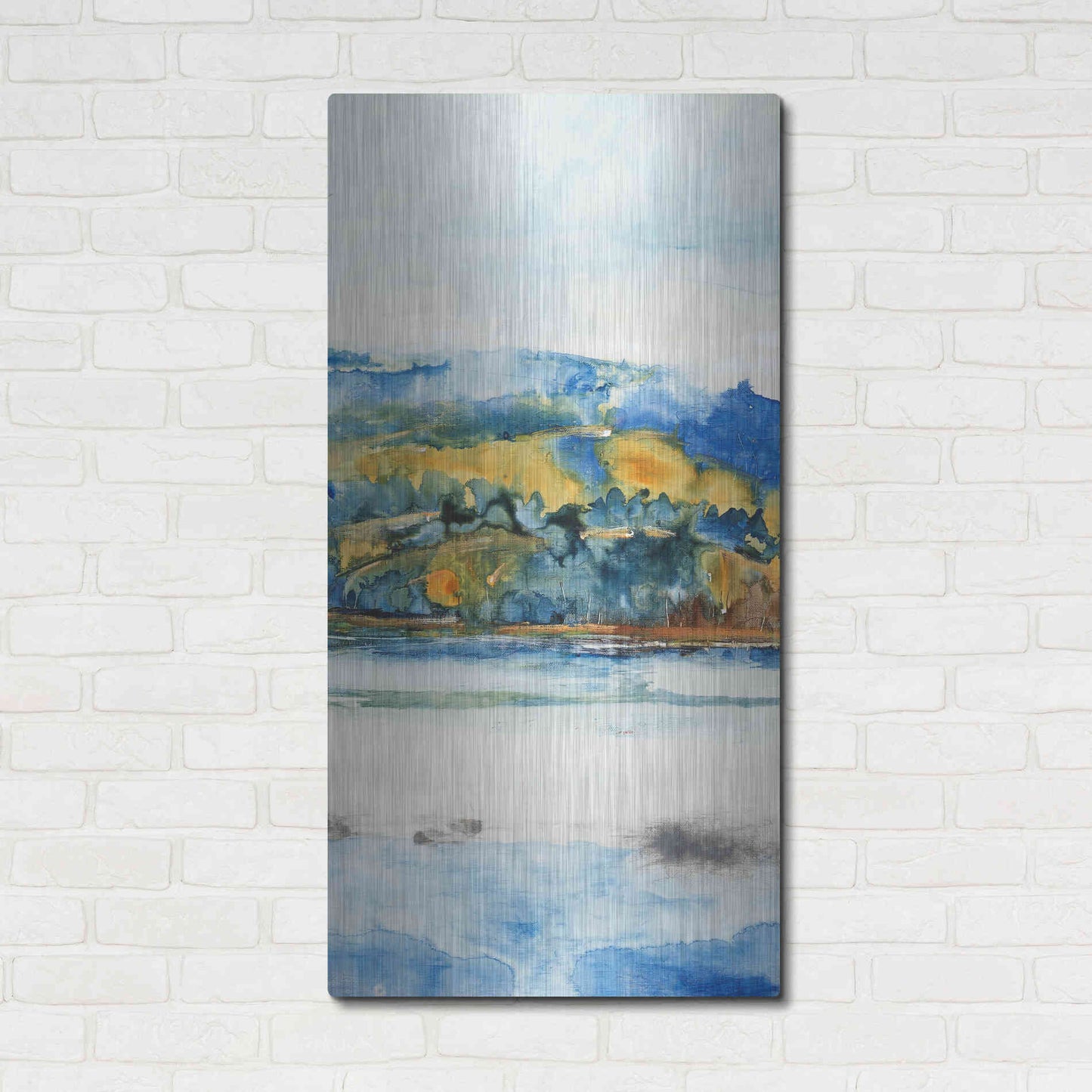 Luxe Metal Art 'Island Mist II' by Tim O'Toole Metal Wall Art,24x48